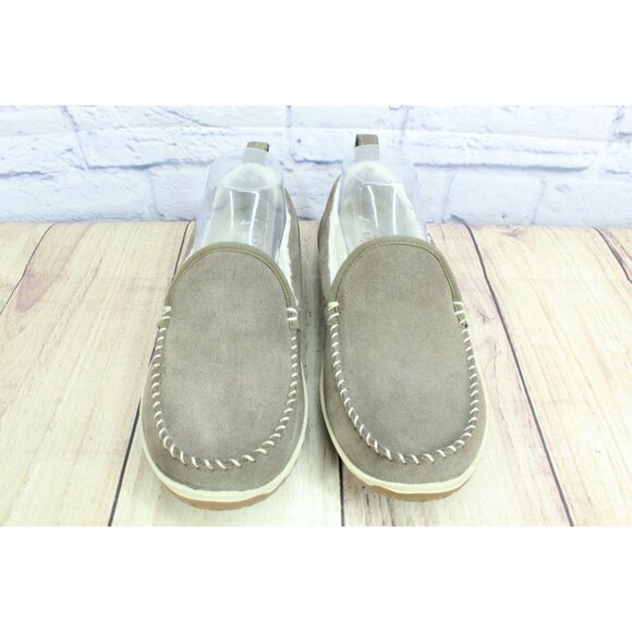 LL Bean Mountain Slippers Moccasin Dark Cement Size 8 M - Picture 5 of 9